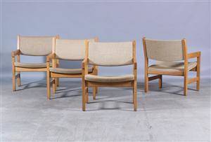 H. J. Wegner. Lænestole, egetræ 4