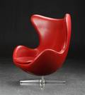 Arne Jacobsen. Ægget , Indian Red Elegance læder