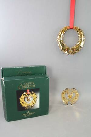 Juldekorationer Georg Jensen Golden Christmas 2 st