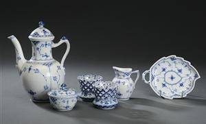Royal Copenhagen, Musselmalet, halv- og helblonde servicedele 6