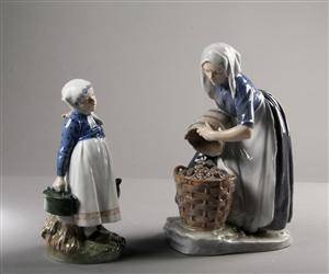 Royal Copenhagen  Kgl. porcelæn. To figurer 2 