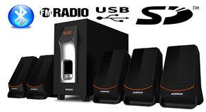 Surround Sound 3D 5.1 System - Alongza m Bluetooth.