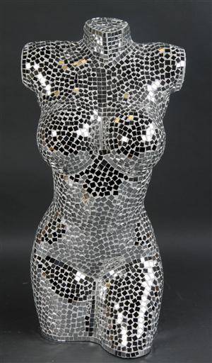 Kvinde torso i mosaik