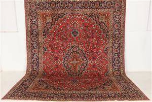 Handknuten äkta matta, Mashad, 380x290 cm
