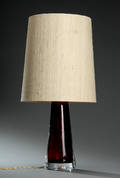 Orrefors, bordlampe af glas