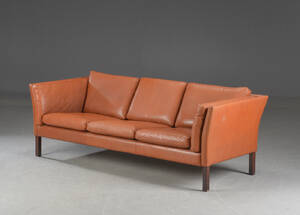 Fritstående sofa, læder