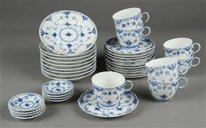 Kgl. PorcelænRoyal Copenhagen helblonde og halvblonde, kaffeservice 35