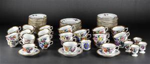 Kgl.P. Kaffe- teservice, porcelæn, kantet 113