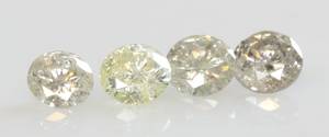 Fire uindfattede brillanter på ialt ca. 1.20 ct. 4