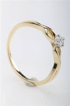 Brillantring fra FHP, 14 kt. rosa guld, 0.10 ct.