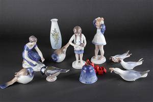 Samling figurer mv. Porcelæn. BG 11