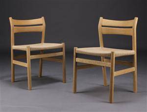 Børge Mogensen, spisestole model BM1, nyrenoverede 2