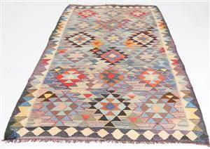 Matta, flatvävd, Harsin-kelim, 270x143 cm