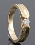 14kt. diamond ring approx. 0.15ct