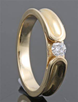 14kt. diamond ring approx. 0.15ct