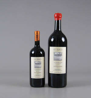Le Fonti. Panzano 2001, 3 og 1,5 liter 2