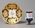 Meissen. Vase og fad, porcelæn. 2