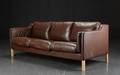 Stouby. Tre-pers sofa, læder