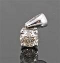 Pendant in 14k set with brilliant cut diamond 0.36 ct 
