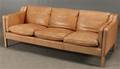 Stouby. Tre-pers sofa, læder 
