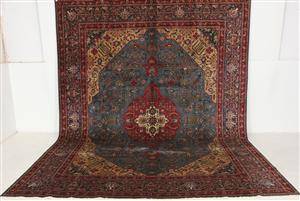 Handknuten äkta matta, Tabriz, 395x305 cm