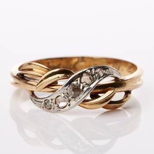 Ring med rosenslipade diamanter