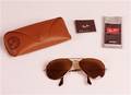 Ray Ban, solglasögon Aviator, etui samt tillbehör