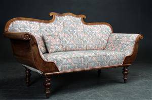 Nyrokoko sofa af mahogni, 1800-tallet