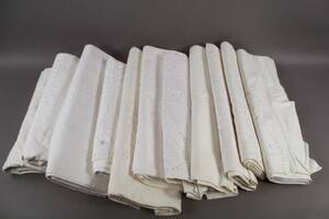 Överlakan med vitbroderi 11 st