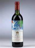 Rødvin. 1 flaske Chateau Mouton Rothschild 1982, Pauillac