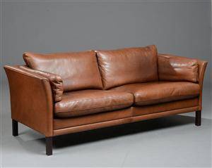 Mogens Hansen, To ½ pers. sofa af læder