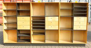 Tre reolmoduler, ahorn. Dansk møbelproducent 3