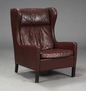 Dansk møbelproducent. Øreklapstol, 1970erne
