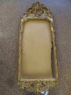 Spegelram, förgylld