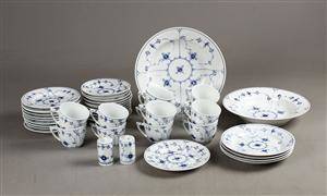 Kgl. og BG, Musselmalet kaffestel, porcelæn 42