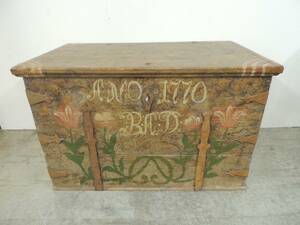 Kista 1770 Originalmålad Tulpanmåleri