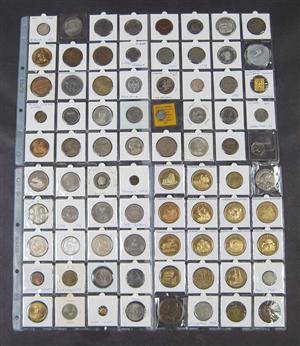 Hele verden mønter og medaljer