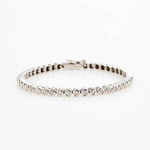 Armband 18 k vitguld briljanter