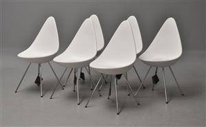 Arne Jacobsen. Sæt på seks stole, model 3110 
