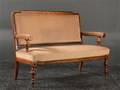 Sofa af nøddetræ m.m., slut 1800-tallet