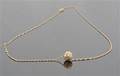 Zirconia disco ball necklace in 18kt gold