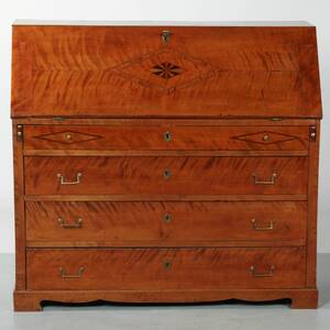 SNEKLAFFSEKRETÄR, sengustaviansk, mahogny, 1800-talets första del