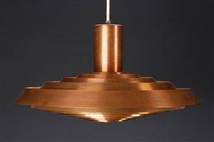 Poul Henningsen. Tallerken pendel af kobber