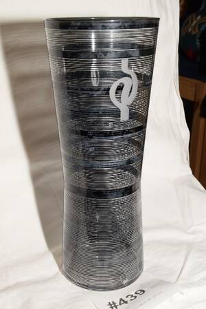 Glasvas Orrefors, H 27 cm