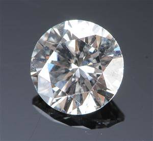 Uindfattet brillant, ca 0.50 ct