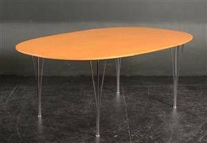 Piet HeinBruno Mathsson. Ellipse spisebord af bøgstål