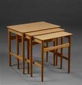 Hans J. Wegner Sæt på tre indskudsborde 3