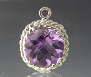 Ametyst vedhæng ca. 7.00 ct.