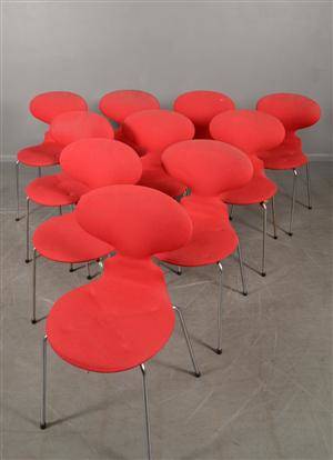 Arne Jacobsen, stolar, Myran 10