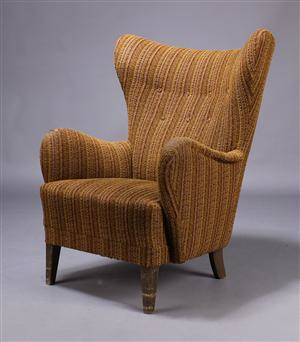 Dansk lampeproducent. Øreklapstol, 194050erne